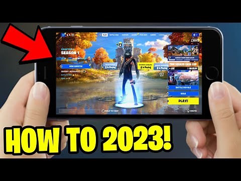How to DOWNLOAD & PLAY Fortnite Mobile in 2023 IOS & Android! (EASY METHOD)