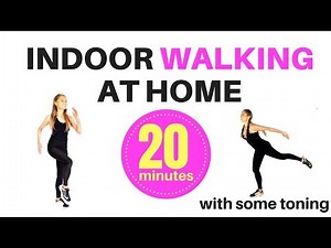 INDOOR WALKING AT HOME WORKOUT - WEIGHT LOSS WALK WORKOUT - WALKING EXERCISE AND FULL BODY TONING