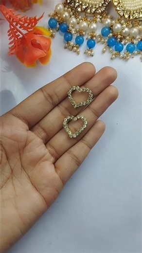 💖 DIY Korean Earrings | Beautiful Earrings Making at Home #diy​ #earrings​ #handmade​ #shortsfeed