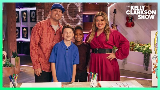 4M views · 3.2K reactions | Looking for an easy and entertaining holiday activity for kids? Watch as Rob & Austin from Art for Kids Hub teach Kelly how to draw an amazing folding surprise! Find more family-friendly videos like this on the #YouTubeKids app. | The Kelly Clarkson Show | Facebook
