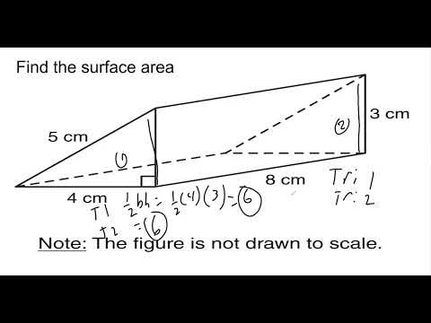 surface area for a triangular prism