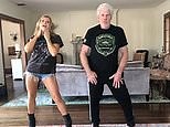 Ron Perlman and girlfriend Allison Dunbar dance in living room