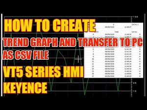 How to Create Trend Graph and Transfer to PC as CSV File VT5 HMI | Automation Paradise