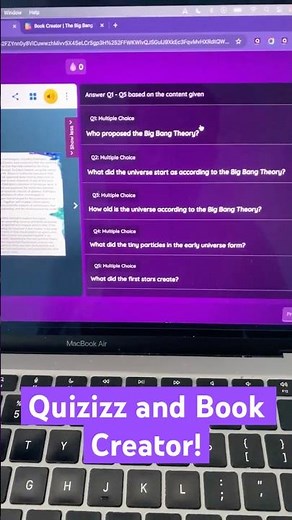 App smash Book Creator and Quizizz!
