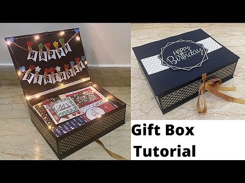 How To Make Hamper Box At Home | Handmade Birthday Gift Ideas | Gift Box Tutorial | Crafteholic