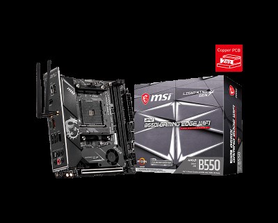 MSI MPG B550I GAMING EDGE WIFI  AMD AM4 DDR4 M.2 USB 3.2 Gen 2 HDMI ITX Gaming Motherboard