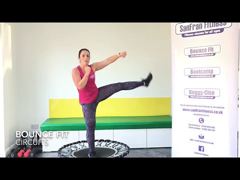 20 Minutes Fun Rebounding Circuit on a Fitness Trampoline/Rebounder