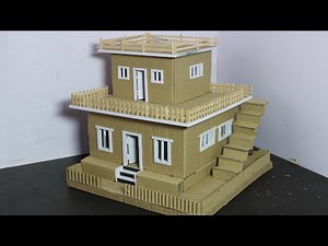 How To Make A Beautiful House With Cardboard / Cardboard House - School Project // DIY House Model