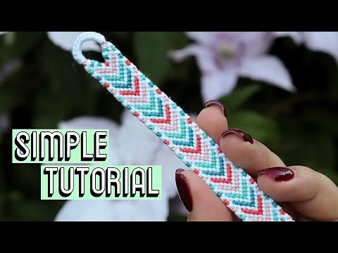 DOTTED BORDER CHEVRON TUTORIAL [CC] || Friendship Bracelets