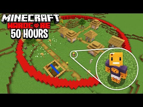 I Survived 50 HOURS in a CIRCLE in Minecraft Hardcore