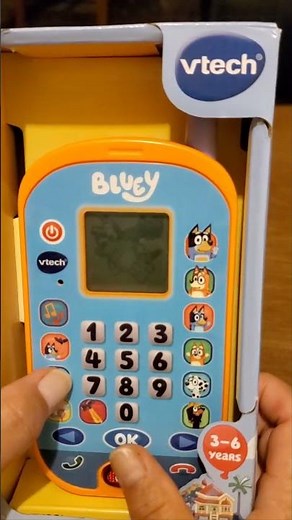 WOW! LET'S PLAY VTECH BLUEY PHONE! AMAZING! #amazing #asmr #cute #bluey #toys #short #viral
