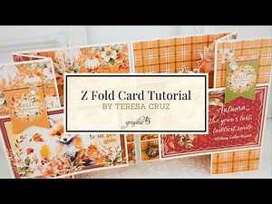 Beautiful Z-Fold Popup Card Tutorial: Easy Fall Craft With Graphic 45 Paper & Stickers