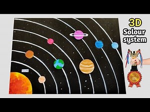 How To Make 3D Solar System Model | 3D Model Of Solar System | Science Project | School Project