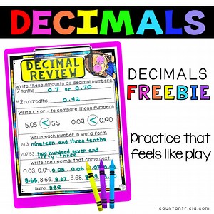 Introducing Decimals in the Upper Elementary Classroom