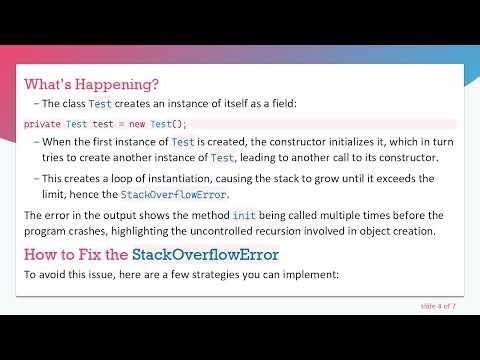 Understanding the StackOverflowError in Java: Why It Happens and How to Fix It