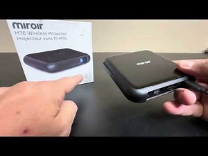 Miroir M76, the Ultimate Portable, Wireless projector Enjoy Movies, Gaming, and Videos Anywhere