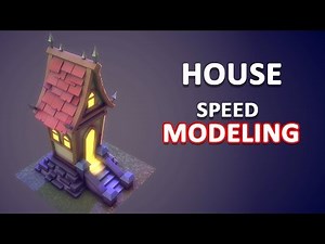 Autodesk Maya 2018 - Stylized House Speed Modeling