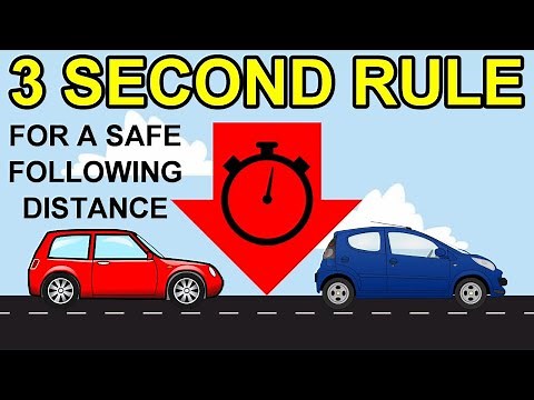 How To Set & Maintain A Safe Following Distance When Driving - The 3 Second Rule Saves Lives