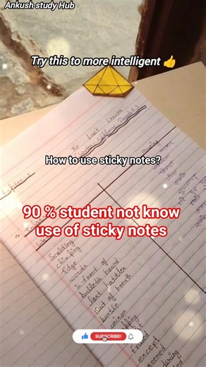 How to use sticky notes 💯😎 #physics #study #viral #shorts #trending
