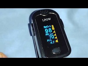 How to use LPOW Pulse Fingertip Oximeter, Blood Oxygen Saturation Monitor, Pulse Rate, SpO2 Levels