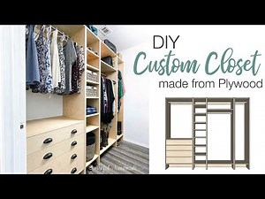 DIY Custom Closet with easy Closet Cabinets
