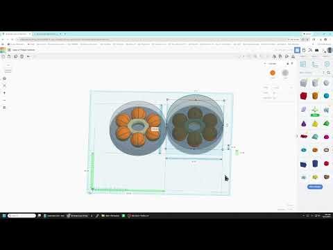 Tinkercad Basketball Fidget Spinner