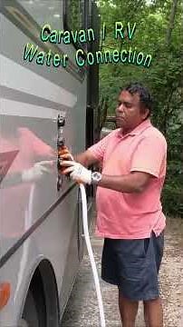 Caravan RV Water Connection