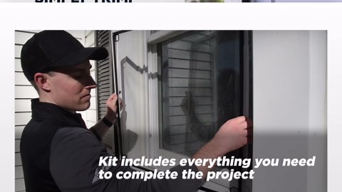 ADFORS Custom Window Screen Replacement Kit, Adjustable Screen Frame, and Mesh