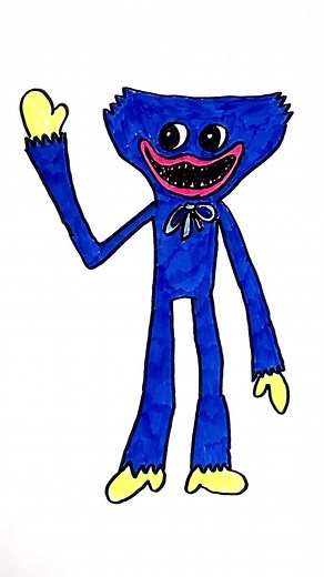 Step-by-Step Guide to Drawing Huggy Wuggy