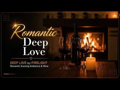 Deep Love by Firelight | Romantic Evening Ambience & Wine
