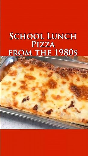 Making the School Cafeteria Pizza from the 1980s
