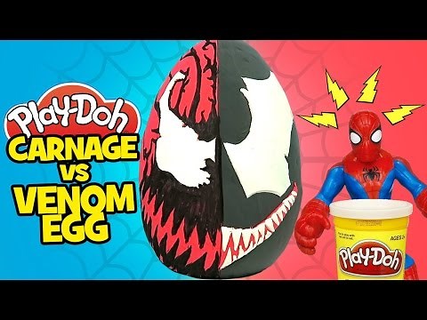 KidCity opens Spiderman Play-Doh Surprise Eggs!
