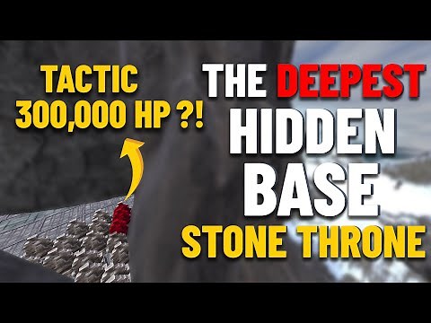 Deepest Hidden Base :Hard to Raid & Can Fit All Big Crafting Benches- Conan Exiles Building Tutorial