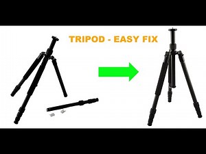 How to easily fix travel tripod.