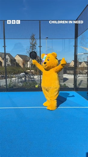 Pudsey’s been a busy bear! 🐻💛 He took on the challenge to join in on the fun at David Lloyd Clubs, and he’s been trying out everything from fitness to family activities!💪🏊‍♀️🎾 | BBC Children in Need