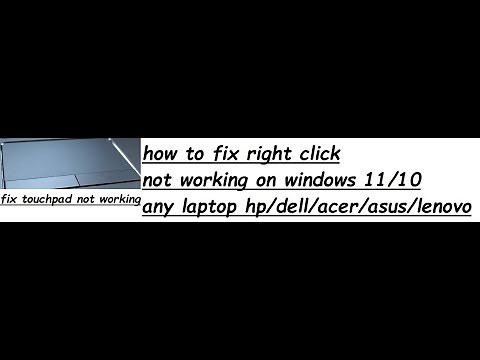 how to fix right click not working on windows 10