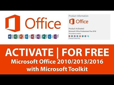 How To Activate Microsoft Office 2010/2013/2016 Without Any Product Key FREE PERMANENTLY(reupload)