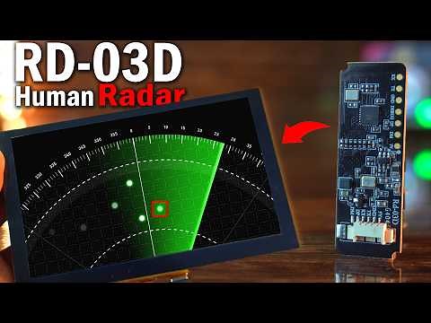 ESP32 + RD-03D mmWave Radar | Real-Time Human Tracking with Distance, Angle & Speed | Wireless Radar