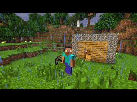 Nostalgic and Relaxing Minecraft music (with rain sounds)