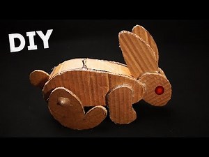DIY Eletric Rabbit Robot from cardboard