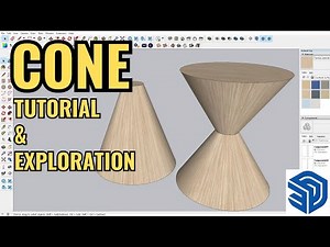 SKETCHUP BEGINNER | HOW TO MAKE & EXPLORE A CONE SHAPE IN SKETCHUP