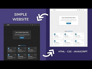 How To Make Complete Website Design Using HTML - CSS - JAVASCRIPT || Step By Step