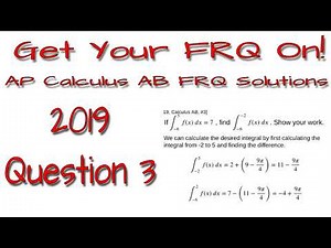 AP Calculus AB - 2019: #3