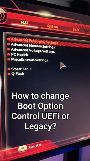 How to change Boot Option Control UEFI or Legacy for Gigabyte motherboard?