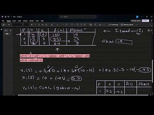 Particle Swarm Optimization (PSO) Problem Solving Example