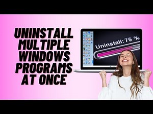 How to Uninstall Multiple Windows Programs at Once