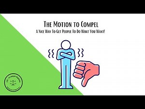 Appellate Lawyer Describes A Motion To Compel (to get discovery answers)