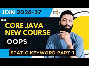 Static Keyword in Java | Part-1 | Static Variable & Static Block Explained | Hindi