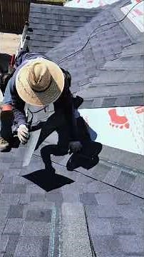 How to install shingles into a valley 💥#construction #roofinglife #hardwork