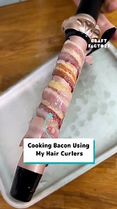359K views · 343 reactions | Cooking bacon using my hair curlers ‍♀️ | Craft Factory | Facebook